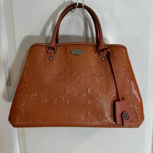 Coach Sage Handbag PINK Patent Leather